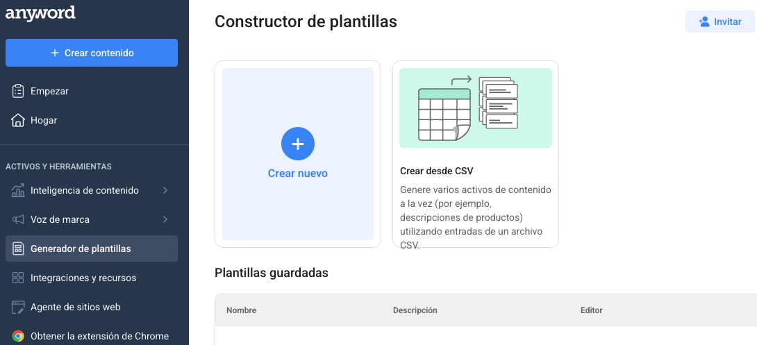 Anyword  asistente de redacción