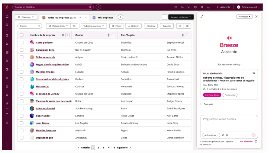 Breeze Prospecting Agent (HubSpot Sales Hub)