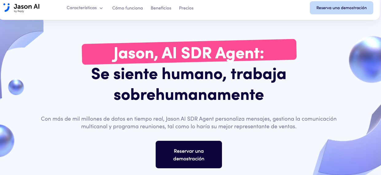Jason es un agente de ventas dentro de Reply.io 