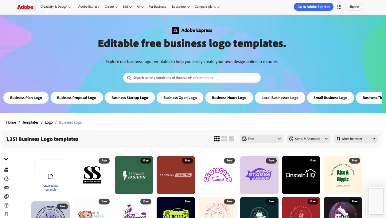 Adobe para crear logos
