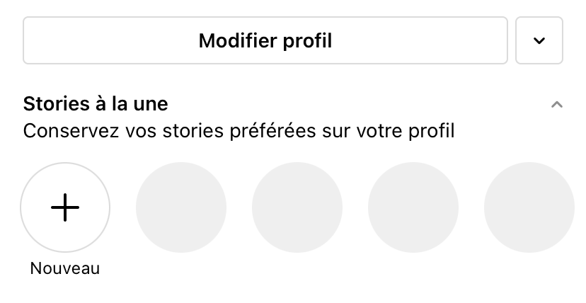 créer highlight instagram