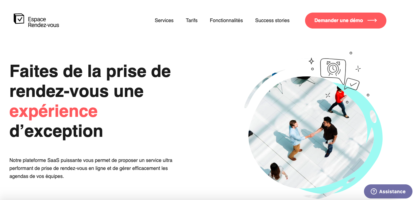 logiciel espace rdv en ligne
