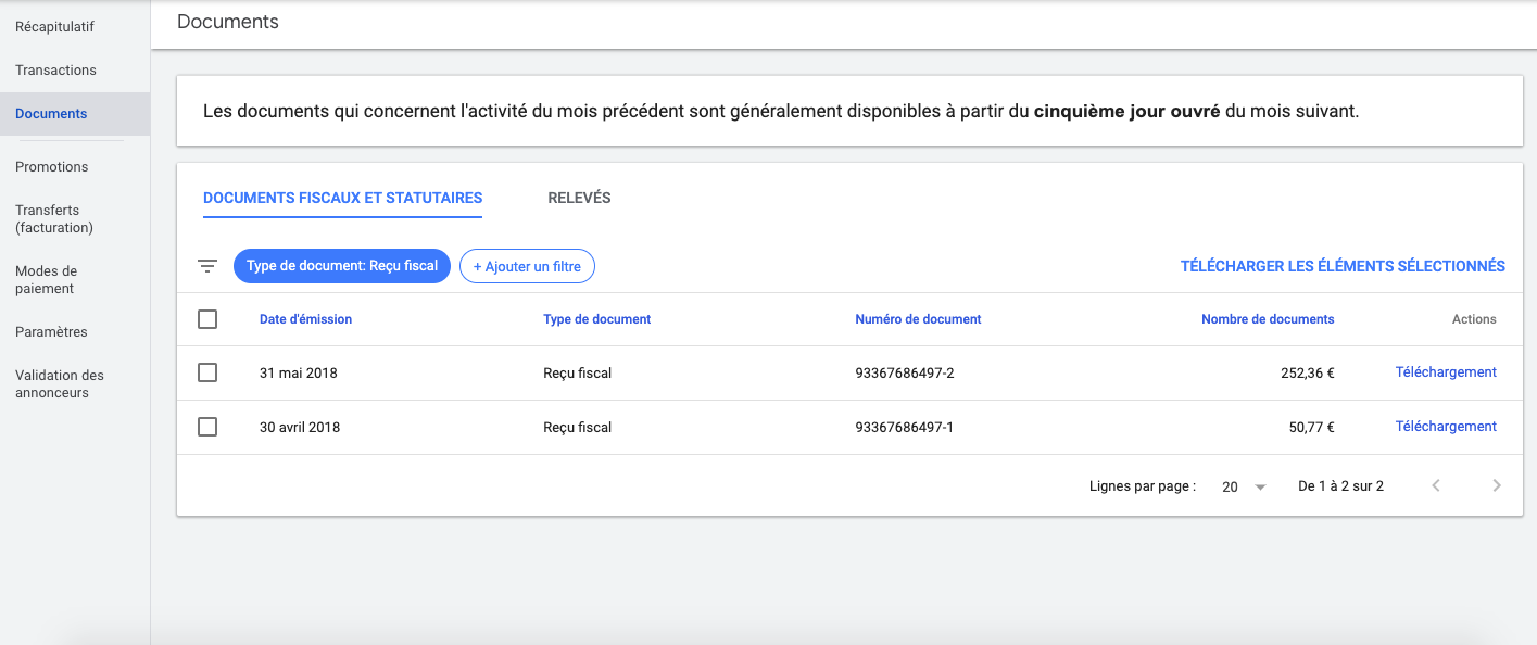 documents google ads