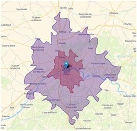 Créer une carte isochrone ou une carte isométrique