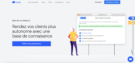 Crisp logiciel pour échanger facilement avec leurs clients