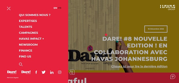 Exemple menu de navigation Havas 2
