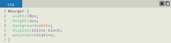 Exemple menu burger CSS-2