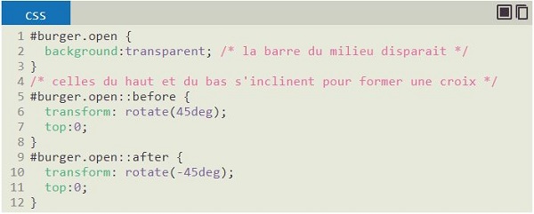 Exemple menu burger CSS-4