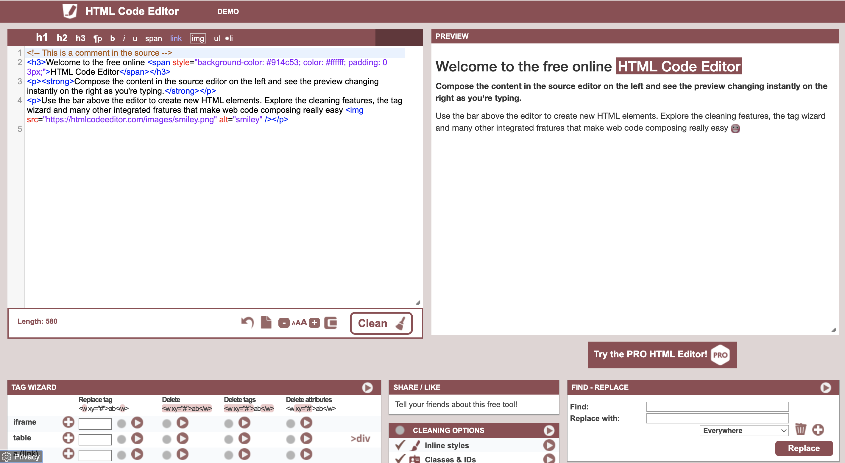HTML Code Editor