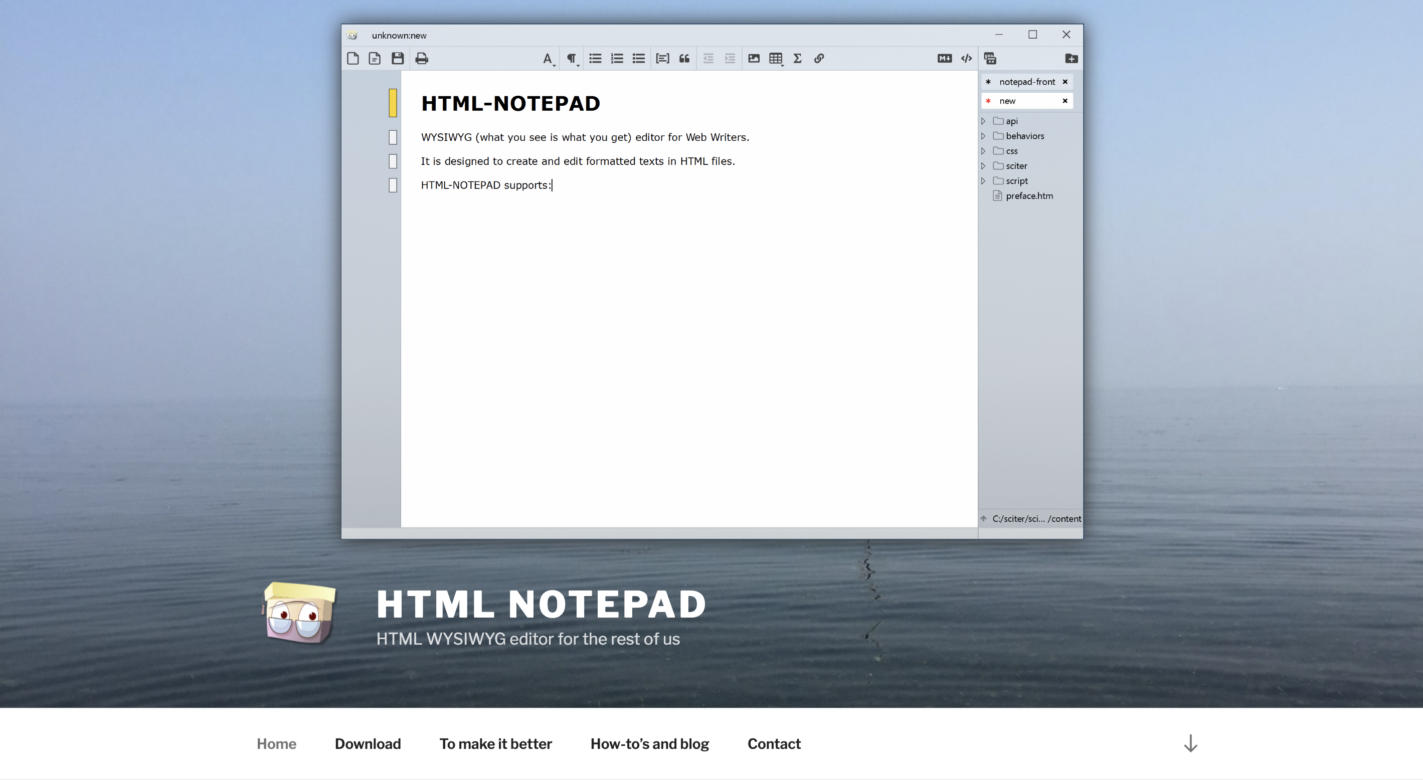 HTML Notepad