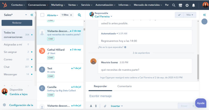 Funcionalidad de CRM B2B de HubSpot: generación de tickets y personalización