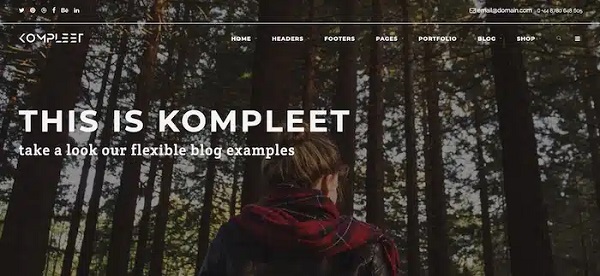 template bootstrap Kompleet