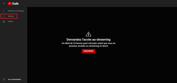 Lancement live YouTube étape 4