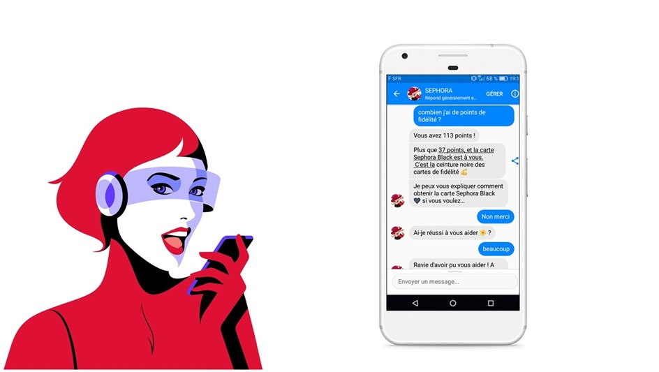 Le service client conversationnel de Sephora