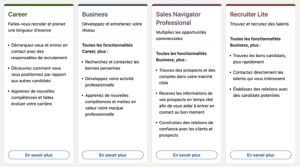 Souscription LinkedIn Premium - Étape 4