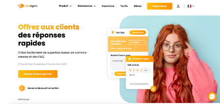 LiveAgent outil d'assistance à la clientèle