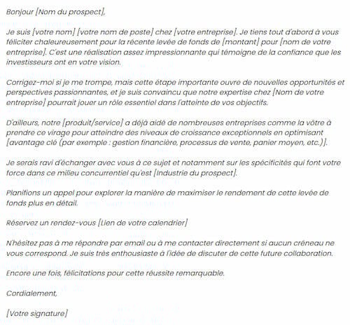 exemple de mail de félicitation