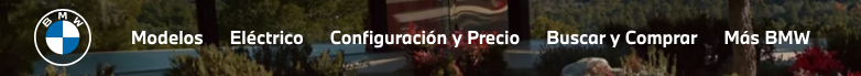 Letra menú BMW