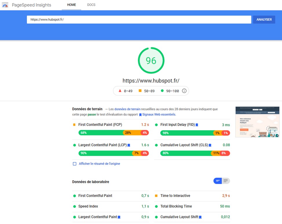 PageSpeed Insights