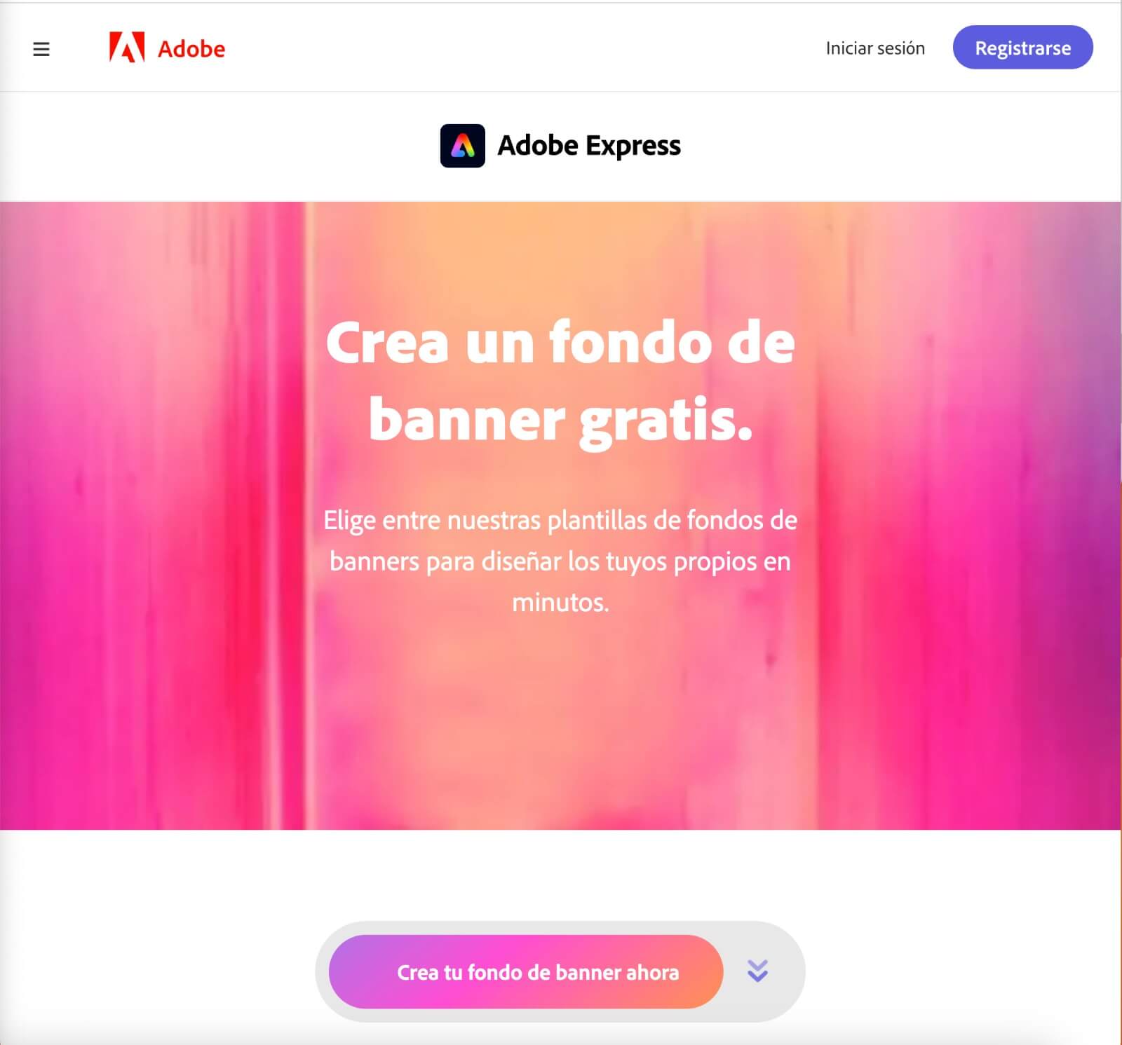 Plantillas para banner de YouTube en Adobe