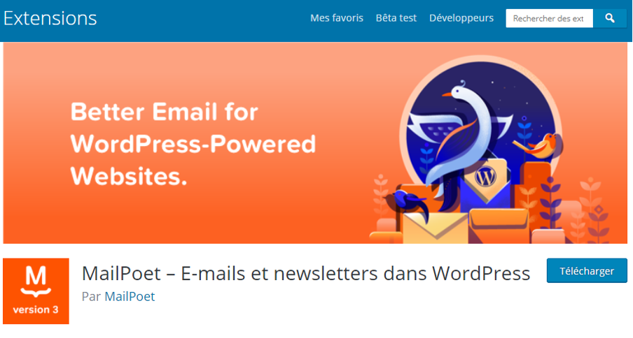 Plugin newsletter MailPoet