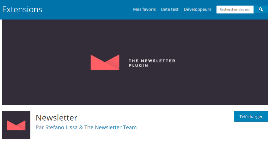 Plugin newsletter The Newsletter