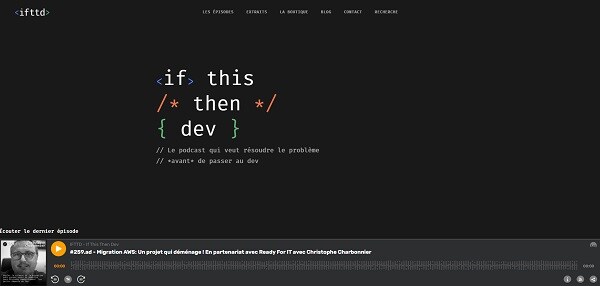 Podcast dev - If This Then Dev