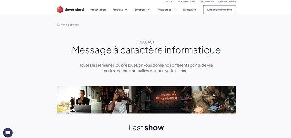 Podcast dev - Message à caractère informatique