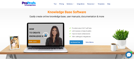 ProProfs base de connaissances en libre service