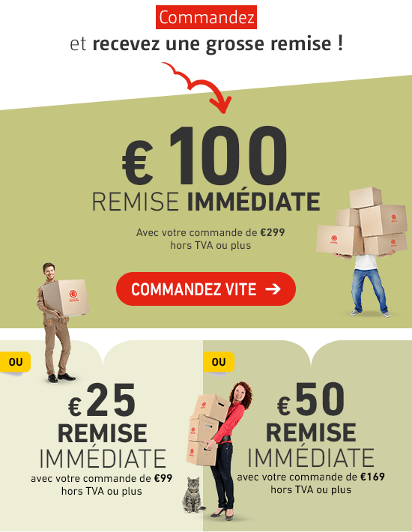 Remises pour gros volumes d'achat