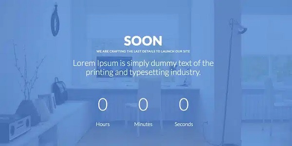 template bootstrap Soon