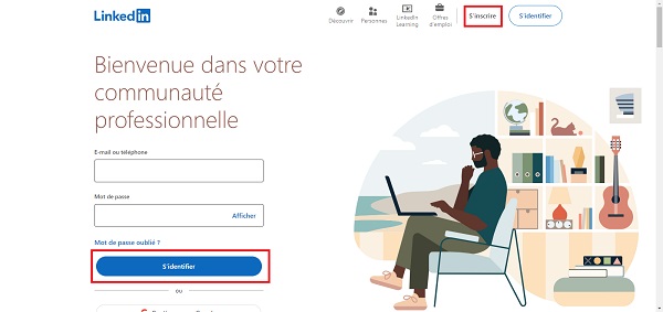 Souscription LinkedIn Premium - Étape 1