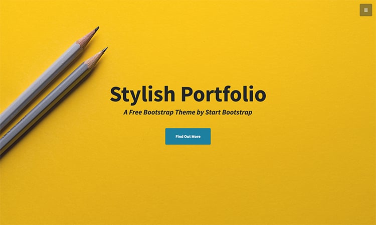 template bootstrap Stylish Portfolio