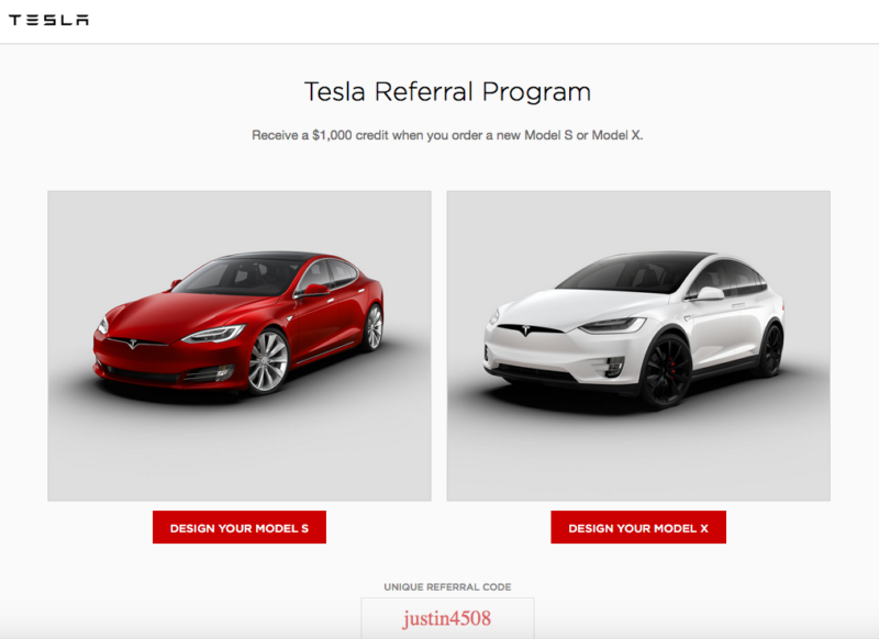 Ejemplo de estrategia de growth hacking: programa de referidos de tesla