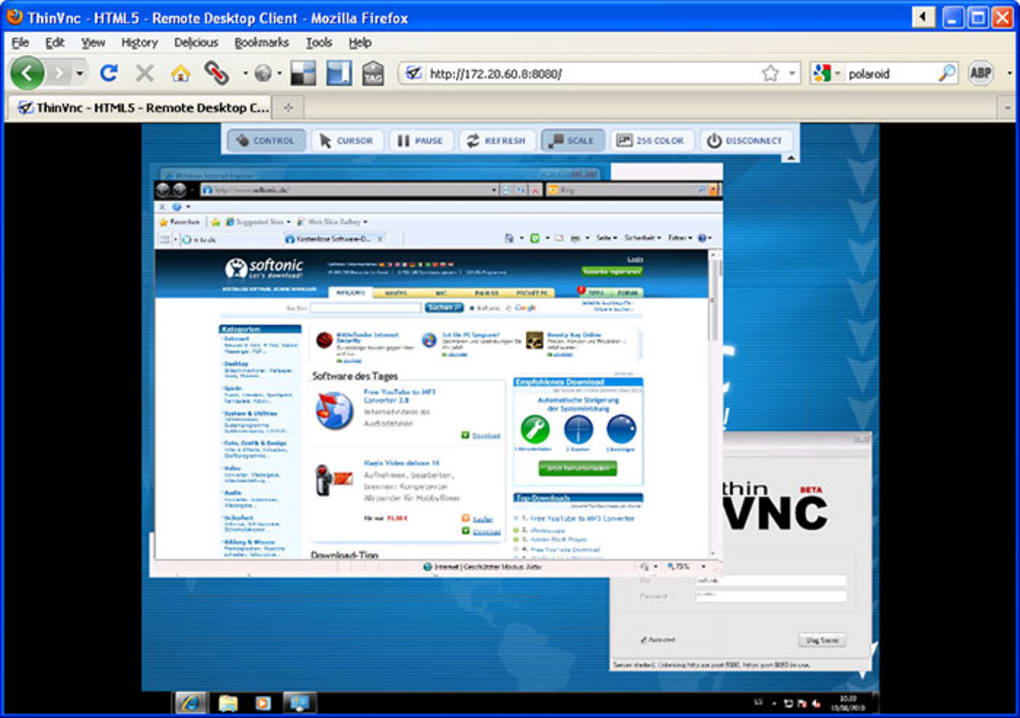 Herramientas de acceso remoto: ThinVNC