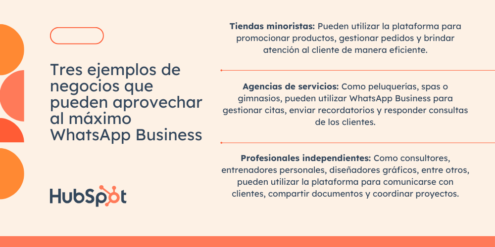 Tres ejemplos de negocios que pueden aprovechar al máximo WhatsApp Business