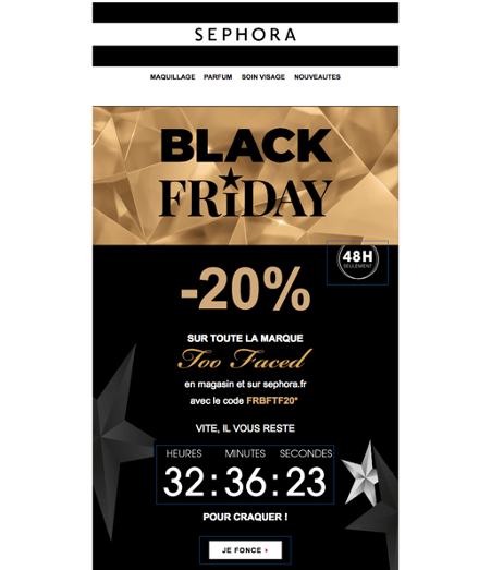 Ventes flash Sephora