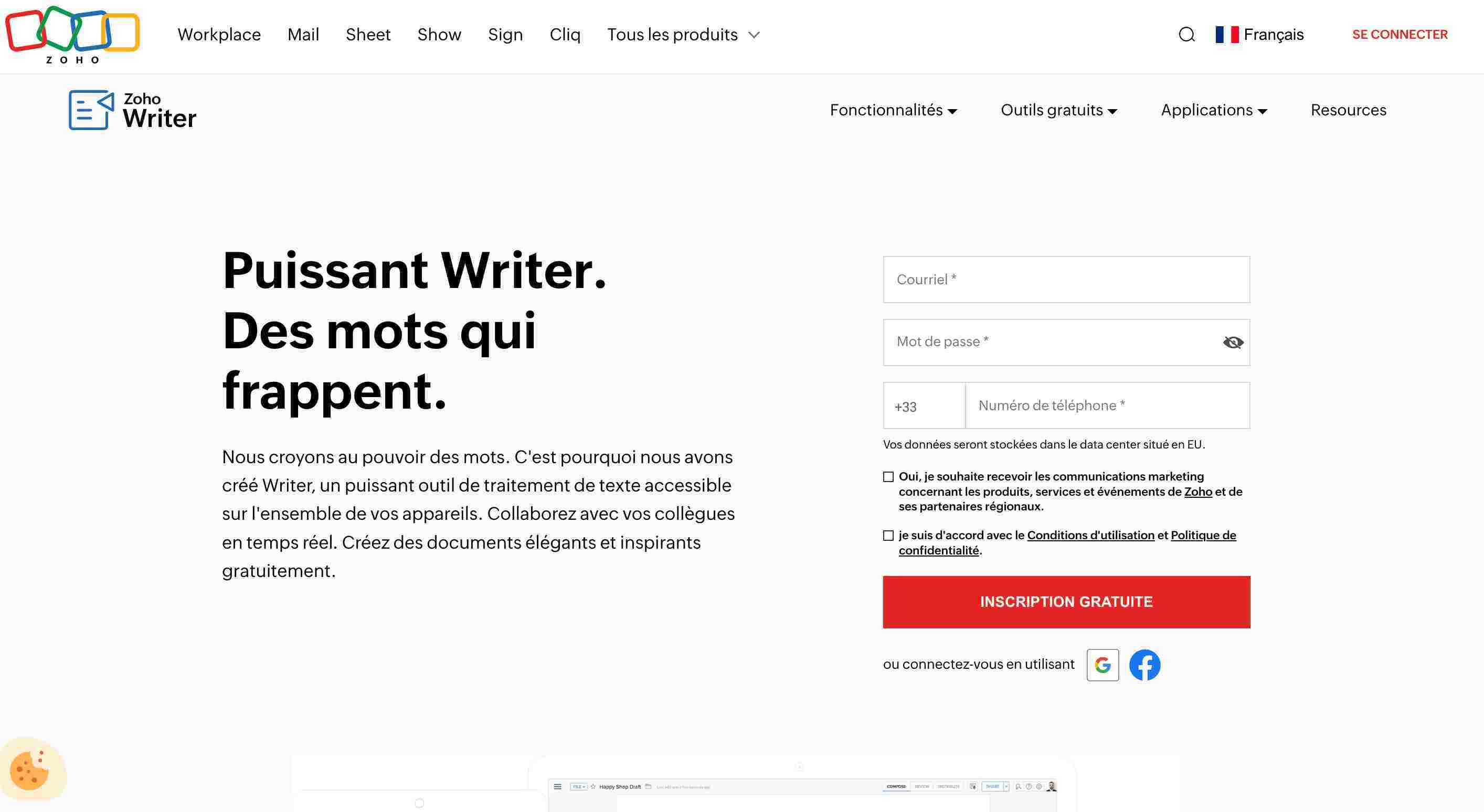 Zoho Writer
