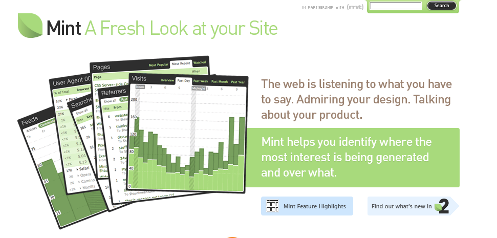 Herramientas de analítica web: Mint