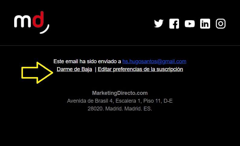 Cómo hacer un boletín informativo: darse de baja