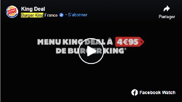 exemple publicité burger king