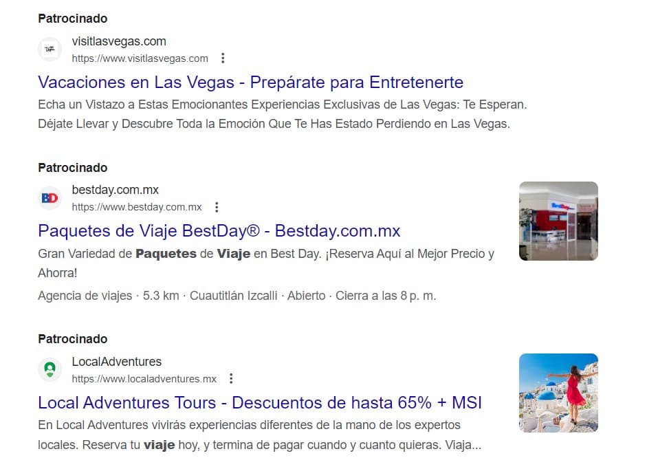 Qué es una campaña de PPC: ejemplo de resultados