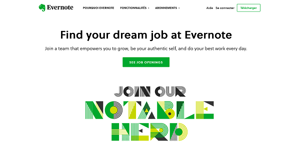 site carrière evernote