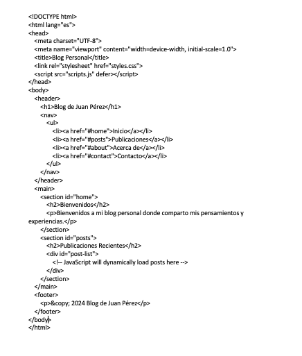 Código de maquetación