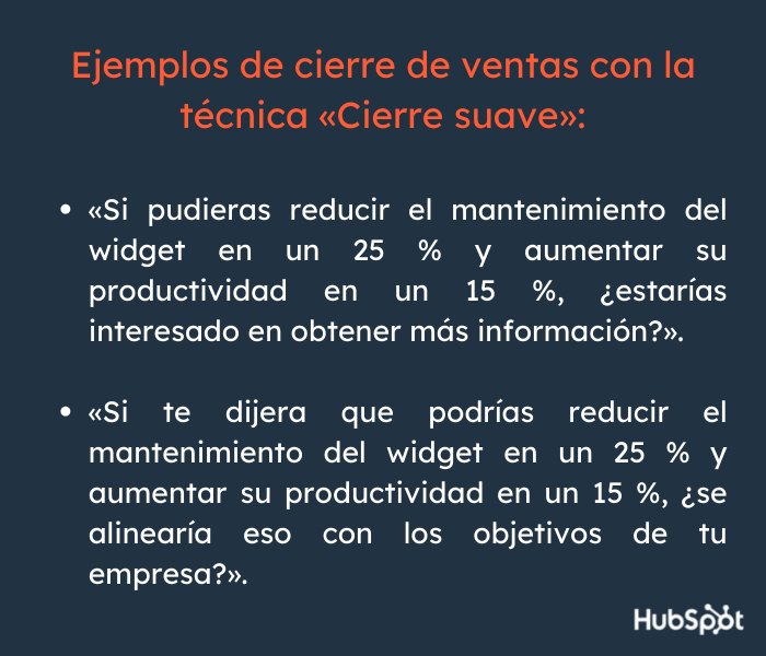 Cierres de ventas con la técnica del cierre suave