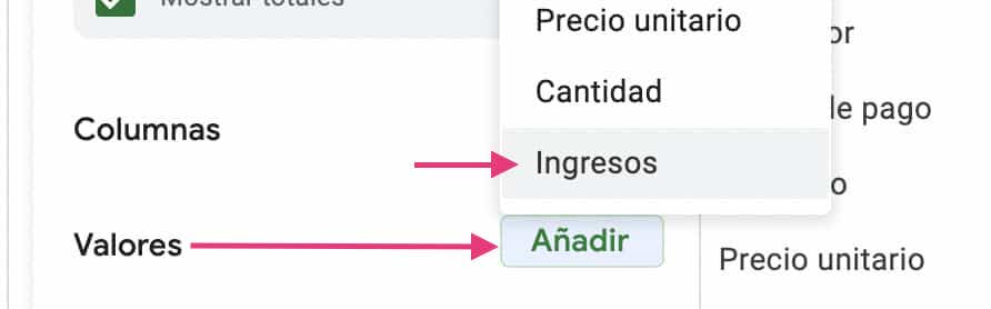 Añadir Valores en segunda tabla dinámica para crear un dashboard de ventas en Excel