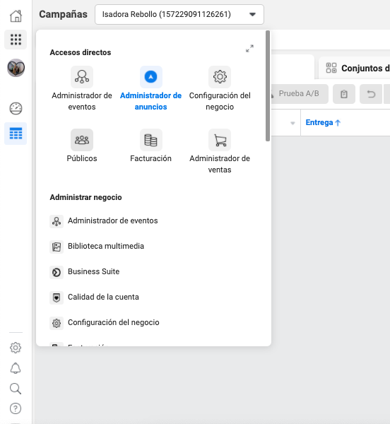 Cómo hacer remarketing en Facebook: ingresa a «Públicos»