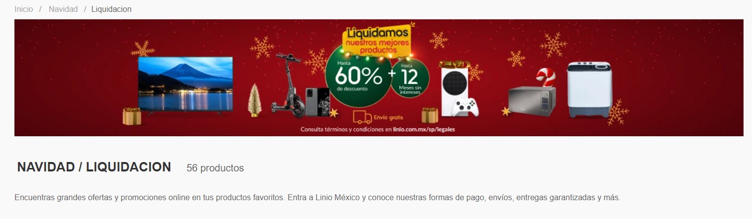 Cómo lanzar una campaña de Navidad: ejemplo de Linio