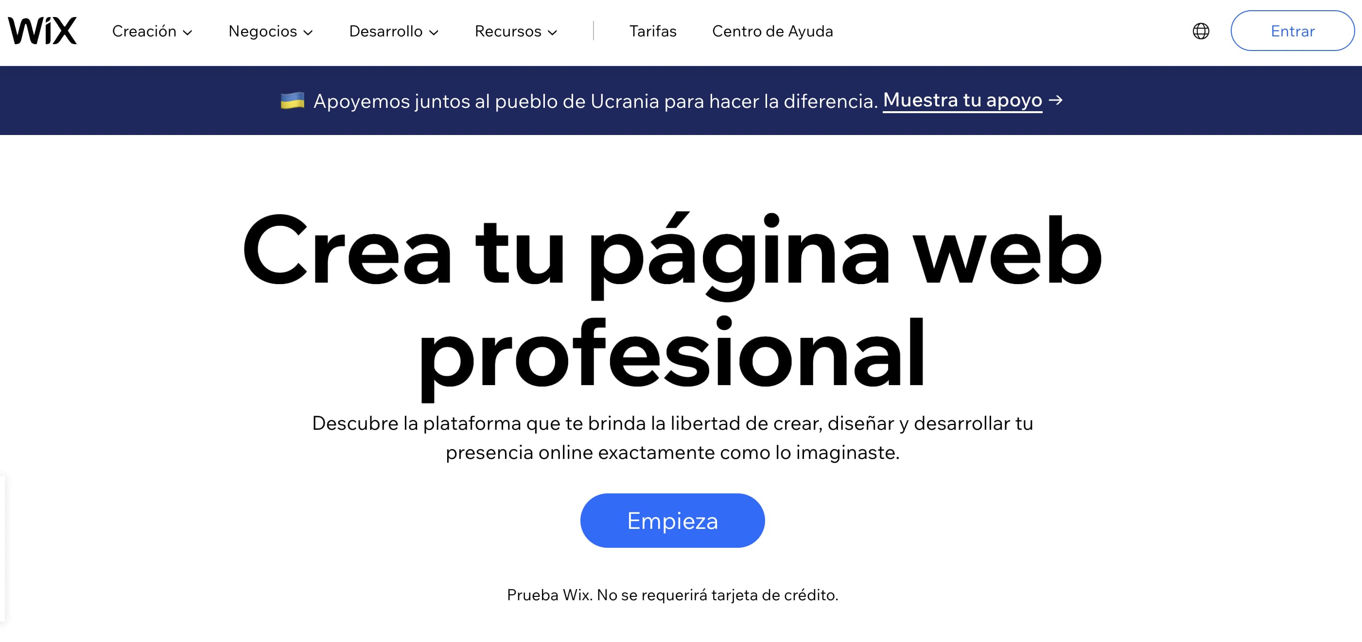 Dónde comprar un dominio y hosting: Wix