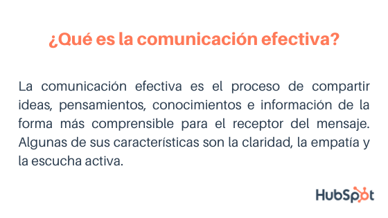 Qué es la comunicación efectiva